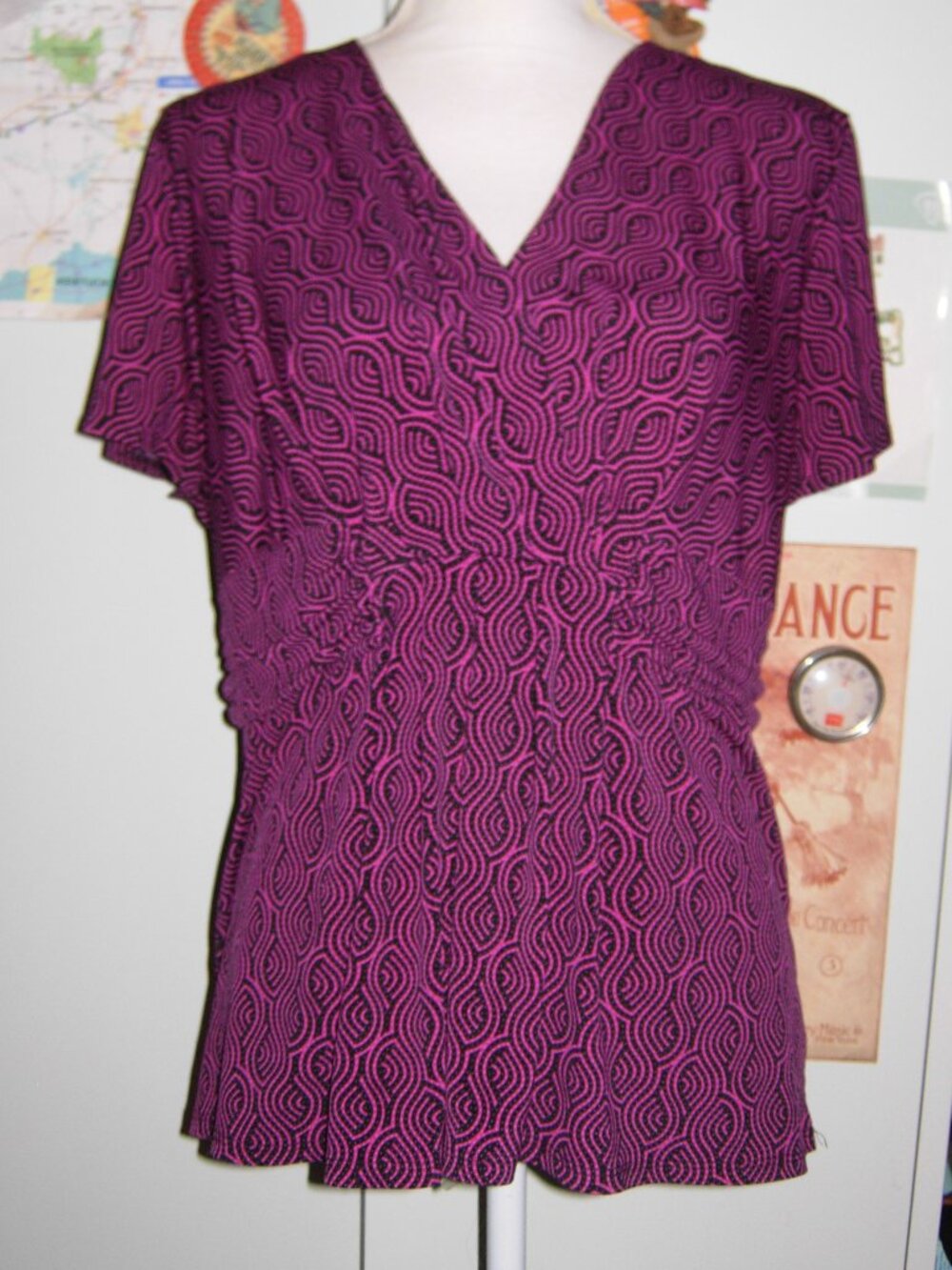 George Pink Black Top XXL